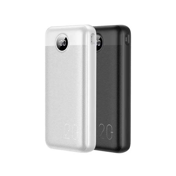 Veger PowerBank L20S με Ψηφιακή Οθόνη LED - Φορητή Μπαταρία Φόρτισης με 2 x USB-Α / 1 x Type-C - 20000mAh - 20W - Black (W2039PD)