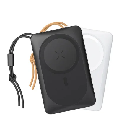 Veger MagOn Magnetic Wireless PowerBank με Ασύρματη Φόρτιση MagSafe 15W / 1 x USB-A / 1 x Type-C - 20W - 10000mAh - White (V1151)