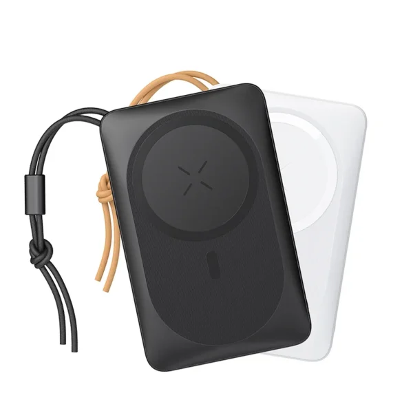 Veger MagOn Magnetic Wireless PowerBank με Ασύρματη Φόρτιση MagSafe 15W / 1 x USB-A / 1 x Type-C - 20W - 10000mAh - White (V1151)