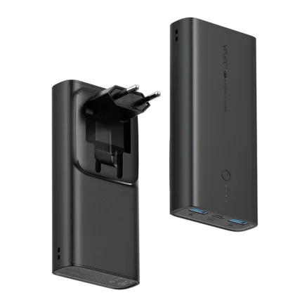 VRURC W1146 - Power Bank 10000mAh 20W με 2 Θύρες USB-A και Θύρα USB-C Power Del.