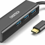 Choetech USB 3.0 Hub 4 Θυρών με σύνδεση USB-C / Ethernet Γκρι