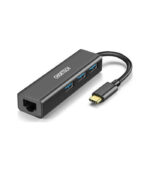 Choetech USB 3.0 Hub 4 Θυρών με σύνδεση USB-C / Ethernet Γκρι