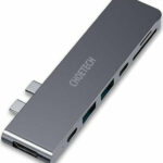 Choetech HUB-M14 Docking Station με Διπλό USB-C HDMI 4K PD και συνδεση 2 Οθονών Γκρι