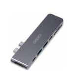 Choetech HUB-M14 Docking Station με Διπλό USB-C HDMI 4K PD και συνδεση 2 Οθονών Γκρι