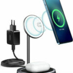 Choetech Magsafe Şarj Cihazı 15W Güç Dağıtımı Gri (T575-F ve Adaptör)