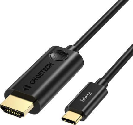 Choetech CH0019 HDMI 2.0 Kablo HDMI erkek - USB-C erkek 1.8m Siyah