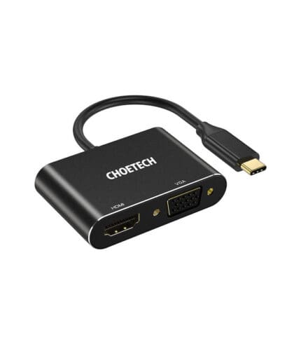 Choetech Μετατροπέας USB-C male σε HDMI / VGA female (HUB-M17)