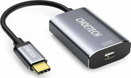 Choetech USB-C male - mini DisplayPort female HUB-M06 4K @ 60Hz Γκρι