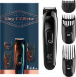 Gillette King Ξυριστική Μηχανή Προσώπου Επαναφορτιζόμενη - Image 2