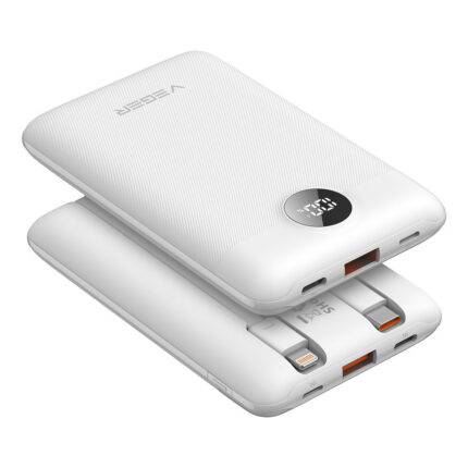 VEGER® C11 -W1170 10000mAh Mini Fast Charging Power Bank- Λευκό