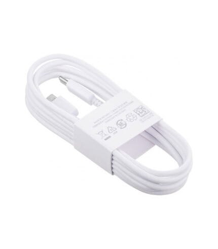 Samsung USB 2.0 Cable USB-C male - USB-C 25W Λευκό 1.8m (EP-DW767JWE) Bulk