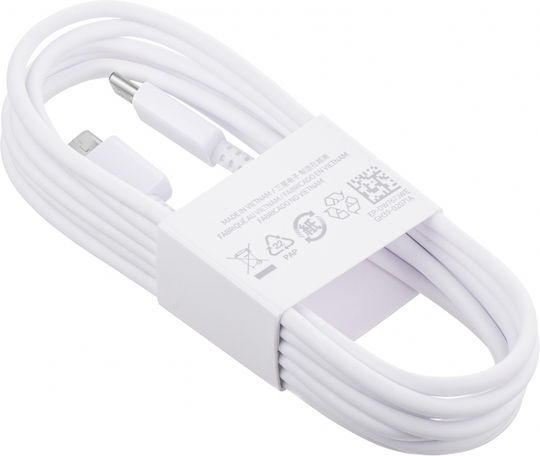 Samsung USB 2.0 Cable USB-C male - USB-C 25W Λευκό 1.8m (EP-DW767JWE) Bulk
