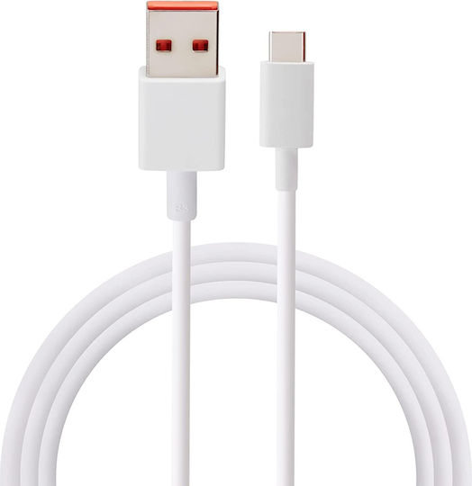 Xiaomi USB 3.1 Cable USB-C male - USB-A 120W Λευκό 1m (BHR6032GL) Bulk