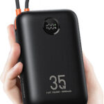 VEGER® K3 W3018 Power Bank 30000mAh 35W με Θύρα USB-A και Θύρα USB-C Power Delivery / Quick Charge 3.0 Μαύρο