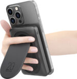 PowerBank Veger MagOn Pro με Ασύρματη Φόρτιση MagSafe & Kickstand 1 x USB-A 22.5W 1 x Type-C 20W 10.000mAh - Black (W1175) - Image 2