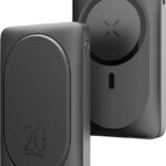 PowerBank Veger MagOn Pro με Ασύρματη Φόρτιση MagSafe & Kickstand 1 x USB-A 22.5W 1 x Type-C 20W 10.000mAh - Black (W1175)