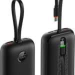 VEGER® K1 - W1188 Power Bank 10000mAh 35W με Θύρα USB-A και Θύρα USB-C Power Delivery / Quick Charge 3.0 Μαύρο