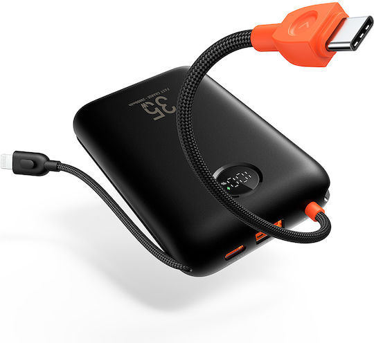 VEGER® K2 - W2068 Power Bank 20000mAh 35W με Θύρα USB-A και Θύρα USB-C Power Delivery / Quick Charge 3.0 Μαύρο