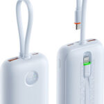 VEGER® K1 - W1188 Power Bank 10000mAh 35W με Θύρα USB-A και Θύρα USB-C Power Delivery / Quick Charge 3.0 Γαλάζιο