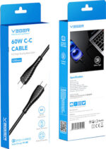 Veger USB 2.0 Cable USB-C male - USB-C 60W Μαύρο 1.2m (v106) - Image 3