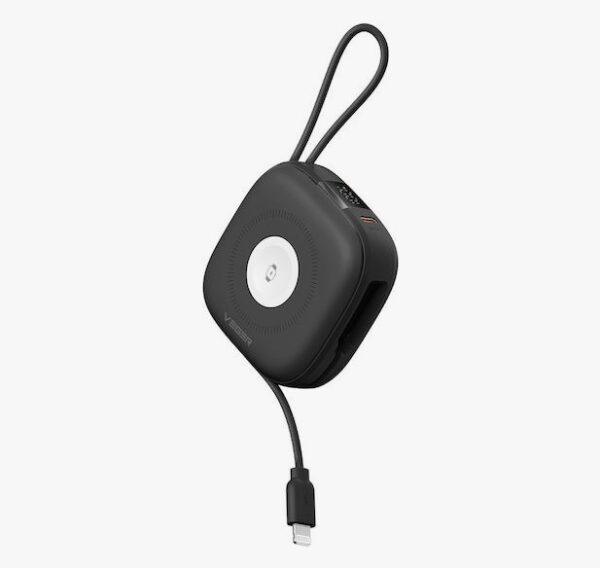 Veger W1185 MagSafe Power Bank 10000mAh 15W με Θύρα USB-C Power Delivery Μαύρο