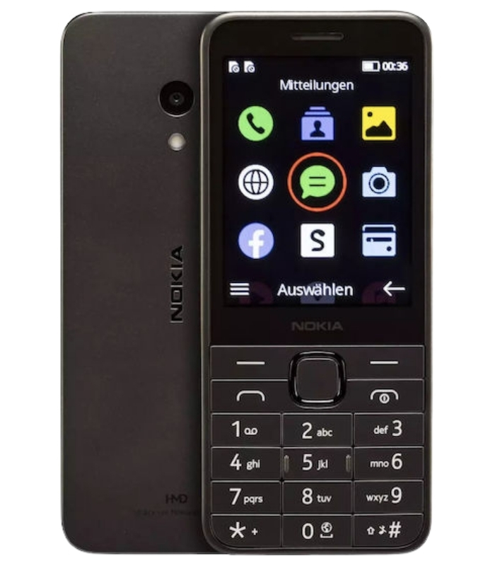 Nokia 235 4G 2024 Dual SIM μαύρο με αγγλικό μενού