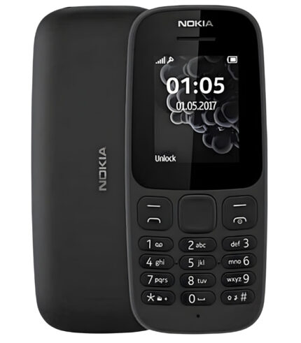 Nokia 105 2019 Single SIM με Αγγλικό Μενού Black