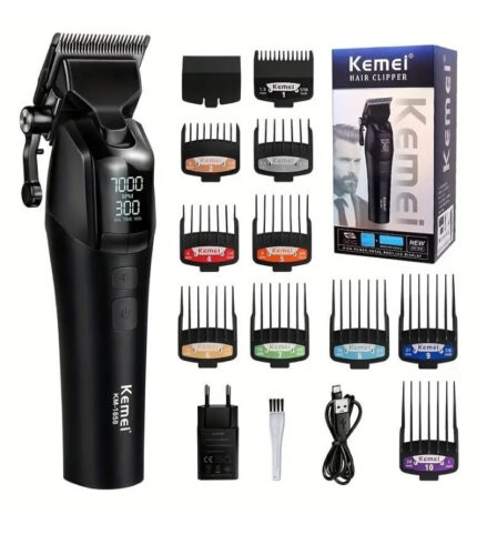 Kemei KM-1858 κουρευτική μηχανή μαύρη