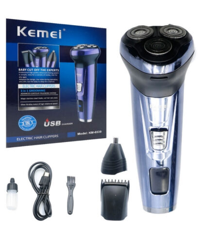 Kemei KM-6539 περιστρεφόμενη ξυριστική μηχανή προσώπου