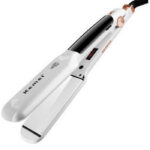 Kemei KM-7062 πρέσα μαλλιών με ατμό λευκή