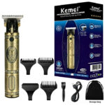 Kemei KM-700B επαναφορτιζόμενη κουρευτική μηχανή gold
