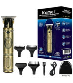 Kemei KM-700B επαναφορτιζόμενη κουρευτική μηχανή gold