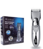 Kemei KM-605 Επαναφορτιζόμενη Κουρευτική Μηχανή Γκρι - Image 2