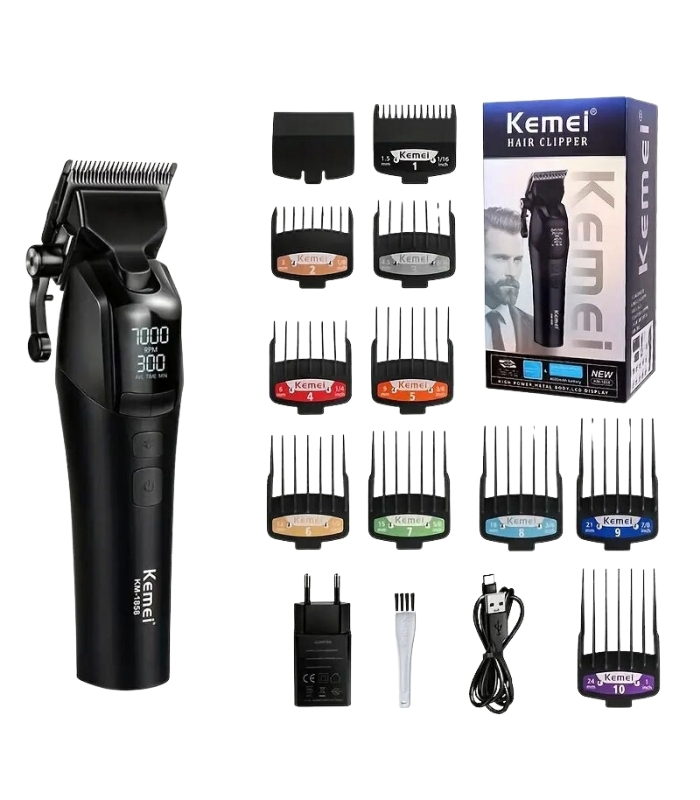 Κουρευτική μηχανή Kemei με λεπίδα DLC