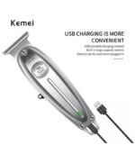 Επαναφορτιζόμενο trimmer Kemei KM-1949 ασημί