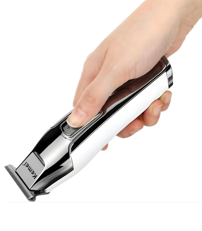 Επαναφορτιζόμενη κουρευτική μηχανή Kemei με 4 ταχύτητες