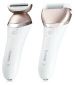 Σετ αποτρίχωσης σώματος Kemei KM-8001 λευκό ροζ
